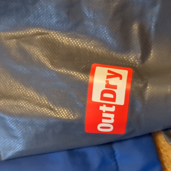 Small Columbia Out Dry blue and grey hybrid rain jacket - Picture 3 of 4